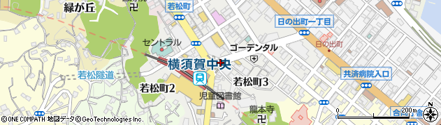 神奈川県横須賀市若松町周辺の地図