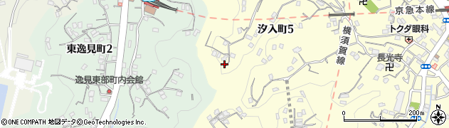神奈川県横須賀市汐入町5丁目41周辺の地図
