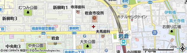 愛知県岩倉市栄町周辺の地図