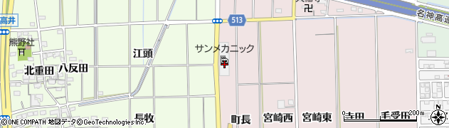 愛知県一宮市大和町戸塚町長100周辺の地図