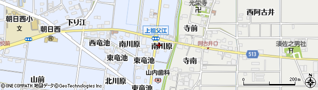 愛知県一宮市上祖父江南川原7周辺の地図