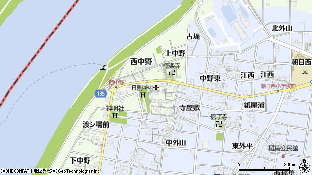 〒494-0015 愛知県一宮市西中野の地図