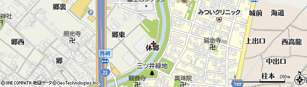 愛知県一宮市丹陽町三ツ井八幡西周辺の地図