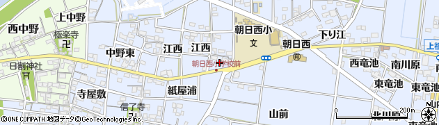 愛知県一宮市上祖父江江西34周辺の地図