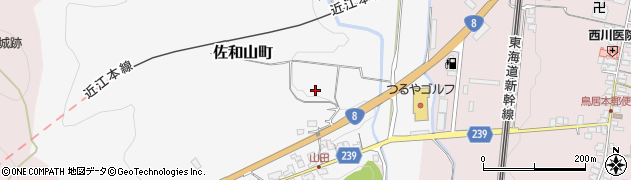 滋賀県彦根市佐和山町周辺の地図