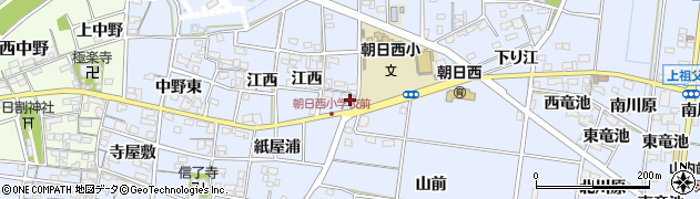 愛知県一宮市上祖父江江西35周辺の地図