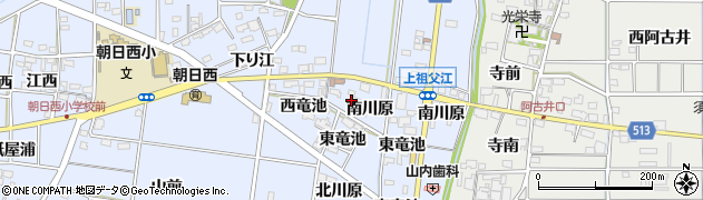 愛知県一宮市上祖父江南川原45周辺の地図