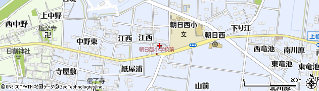 愛知県一宮市上祖父江江西33周辺の地図