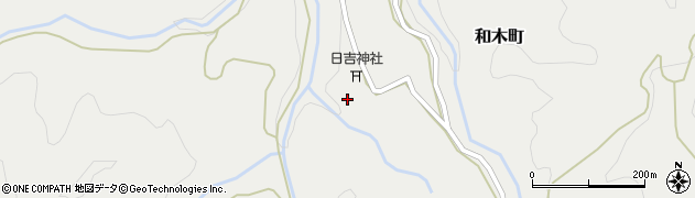 京都府綾部市和木町（西浦）周辺の地図