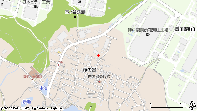 〒620-0848 京都府福知山市市の谷の地図