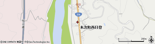 島根県雲南市木次町西日登141周辺の地図
