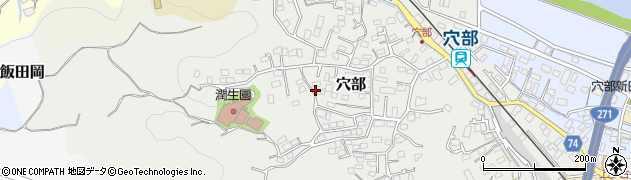 神奈川県小田原市穴部周辺の地図