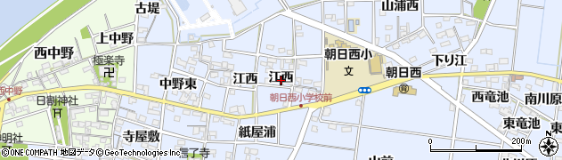 愛知県一宮市上祖父江江西101周辺の地図