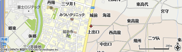愛知県一宮市丹陽町三ツ井（上出口）周辺の地図