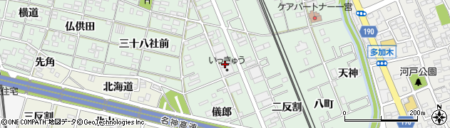 愛知県一宮市大和町妙興寺（伊勢田）周辺の地図