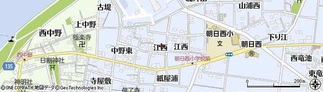 愛知県一宮市上祖父江江西95周辺の地図