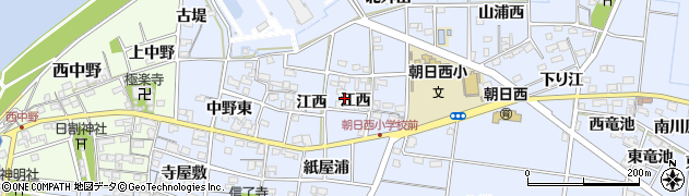 愛知県一宮市上祖父江江西100周辺の地図