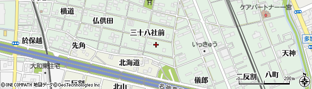 愛知県一宮市大和町妙興寺三十八社前45周辺の地図