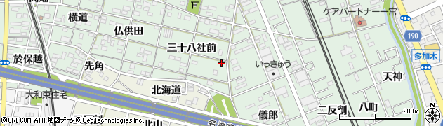 愛知県一宮市大和町妙興寺三十八社前50周辺の地図
