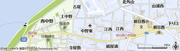 愛知県一宮市上祖父江中野東65周辺の地図