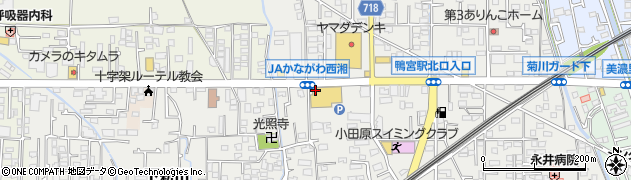 ヤオマサ　鴨宮店周辺の地図