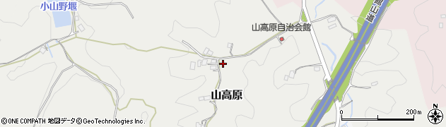 千葉県君津市山高原周辺の地図