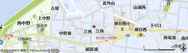 愛知県一宮市上祖父江江西2周辺の地図