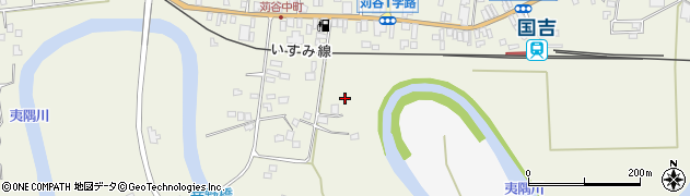 千葉県いすみ市苅谷周辺の地図