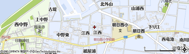 愛知県一宮市上祖父江江西112周辺の地図