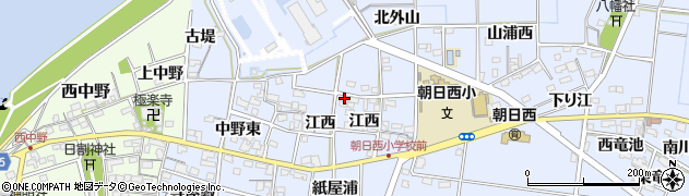 愛知県一宮市上祖父江江西1周辺の地図