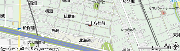 愛知県一宮市大和町妙興寺三十八社前43周辺の地図