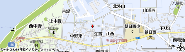 愛知県一宮市上祖父江中野東55周辺の地図