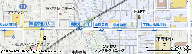 神奈川県小田原市矢作24周辺の地図