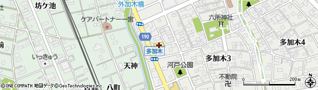 ドラッグスギヤマ　多加木店周辺の地図