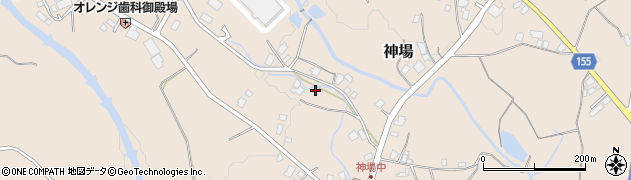 静岡県御殿場市神場周辺の地図