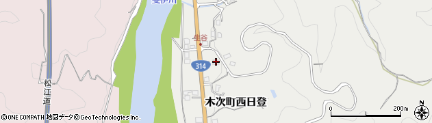 島根県雲南市木次町西日登163周辺の地図