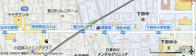 神奈川県小田原市矢作22周辺の地図