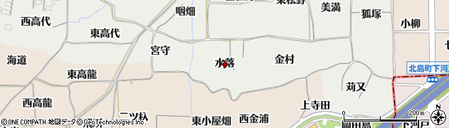 愛知県一宮市丹陽町重吉（水落）周辺の地図