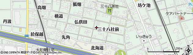 愛知県一宮市大和町妙興寺三十八社前40周辺の地図