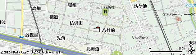 愛知県一宮市大和町妙興寺三十八社前39周辺の地図