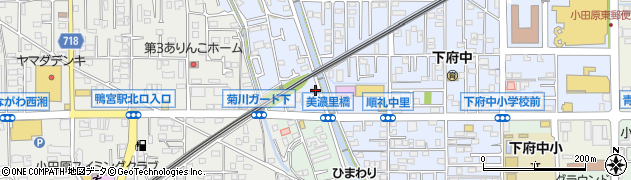 神奈川県小田原市矢作21周辺の地図