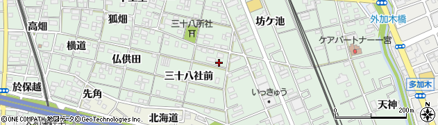 愛知県一宮市大和町妙興寺三十八社前10周辺の地図