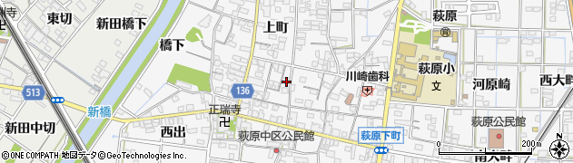 愛知県一宮市萩原町萩原御茶屋1409周辺の地図
