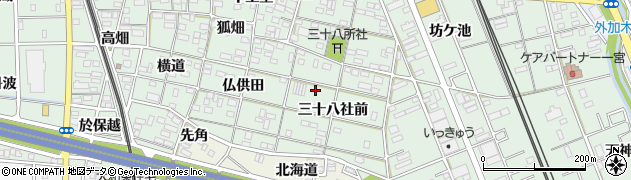 愛知県一宮市大和町妙興寺三十八社前23周辺の地図
