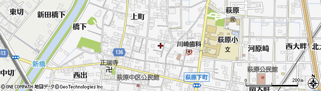 愛知県一宮市萩原町萩原御茶屋1397周辺の地図