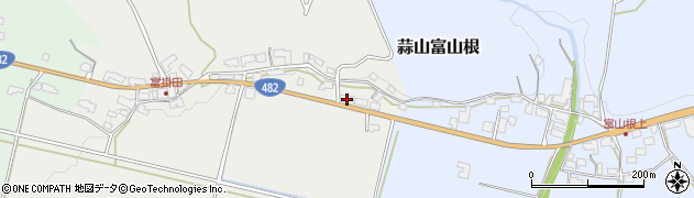 岡山県真庭市蒜山富掛田450周辺の地図