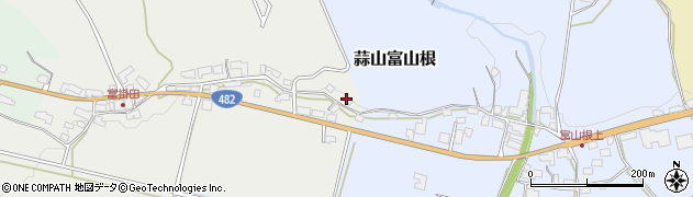 岡山県真庭市蒜山富掛田454周辺の地図