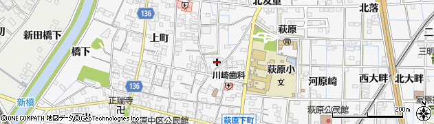 愛知県一宮市萩原町萩原御茶屋1388周辺の地図