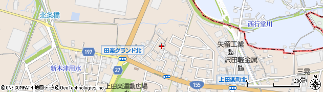 愛知県春日井市上田楽町周辺の地図