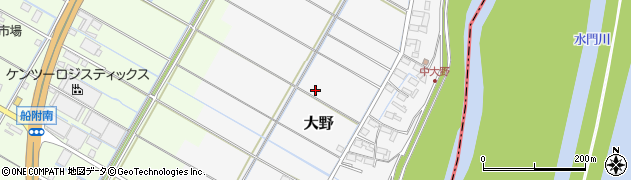 岐阜県養老町（養老郡）大野周辺の地図